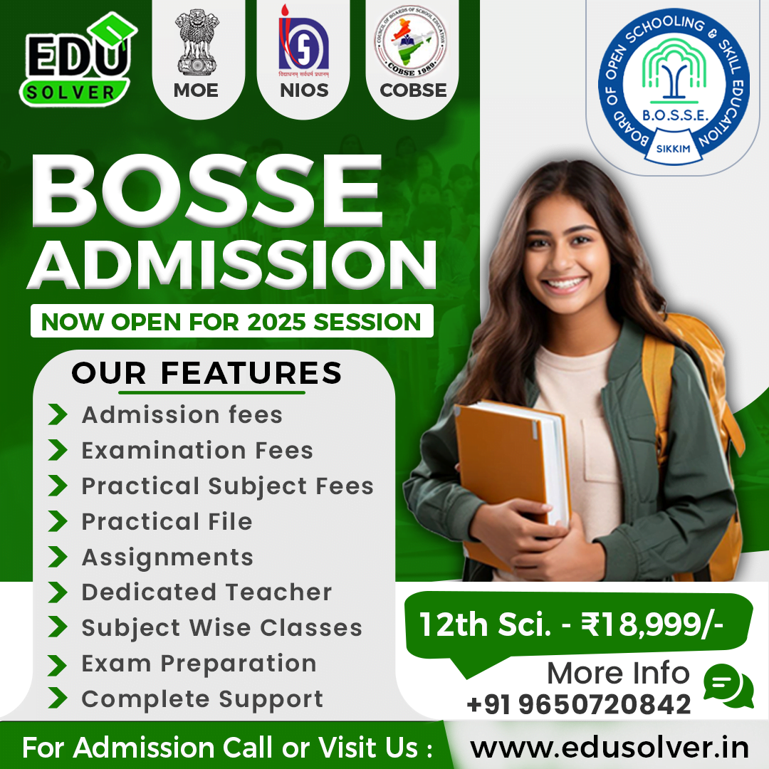 BOSSE Admission 12th SCIENCE