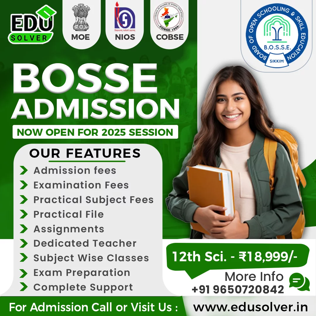 BOSSE Admission 12th SCIENCE
