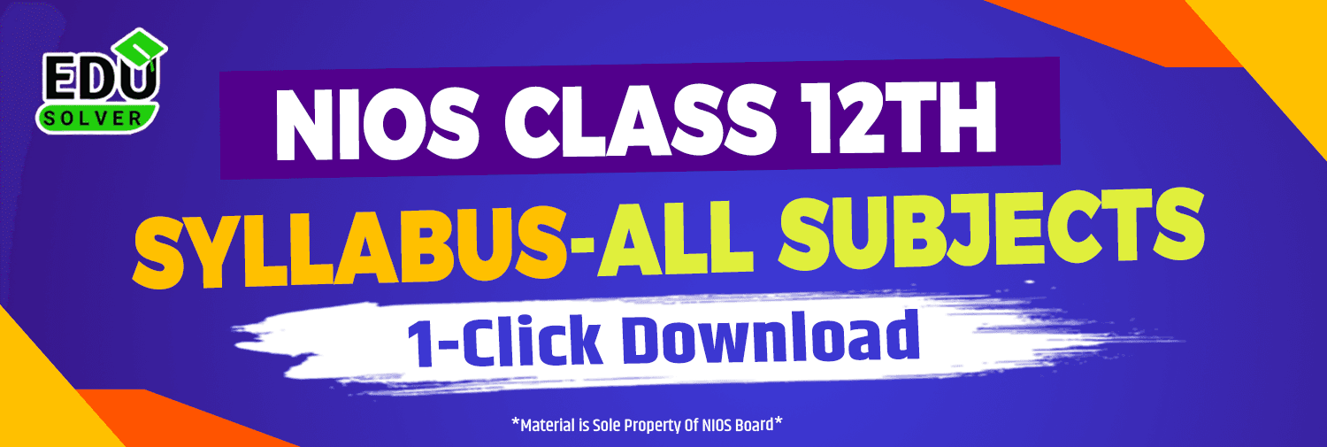 nios class 12th syllabus