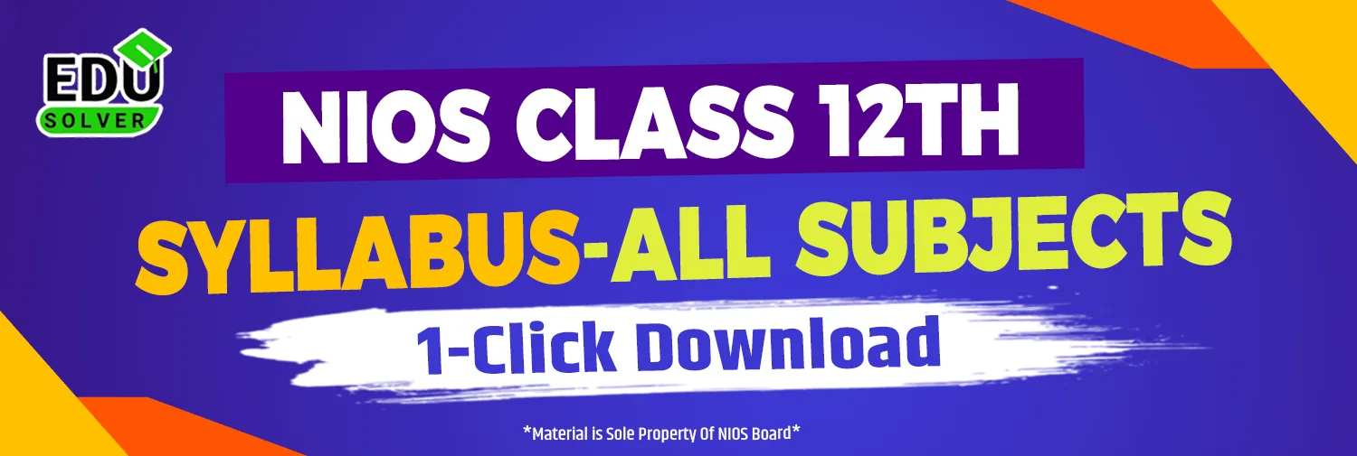 nios class 12th syllabus